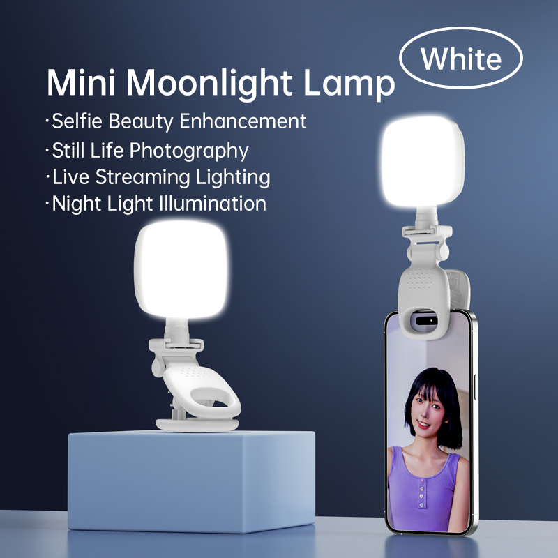 Photography Lighting Patterns - ไฟเซลฟี่แบบหนีบพกพาขนาดเล็ก LED ปรับความสว่างได้ ใช้สำหรับถ่ายภาพด้วยโทรศัพท์ ถ่ายภาพกลางคืน ไฟพกพาขนาดเล็ก