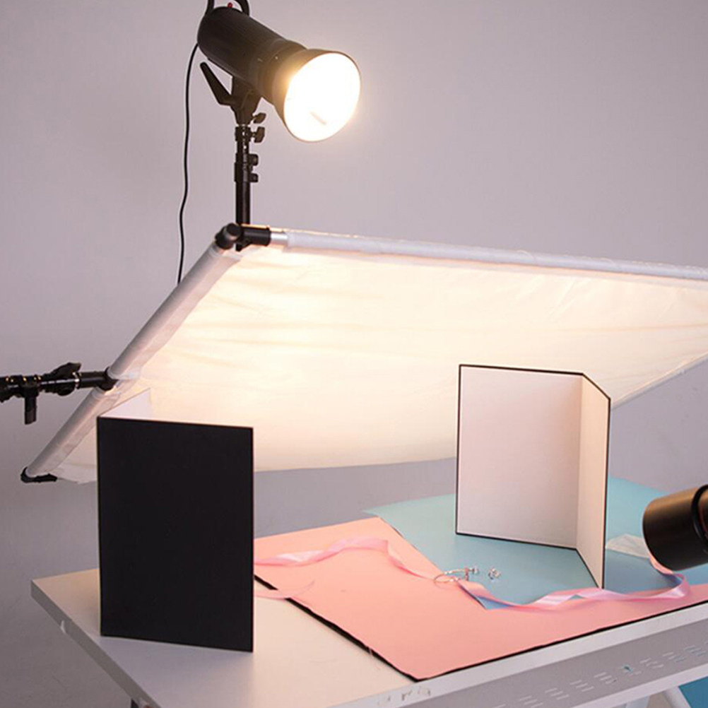 Photography Still Life Lighting - แผ่นสะท้อนแสงสำหรับถ่ายภาพ 2 ชิ้น ขนาด A4 พับได้