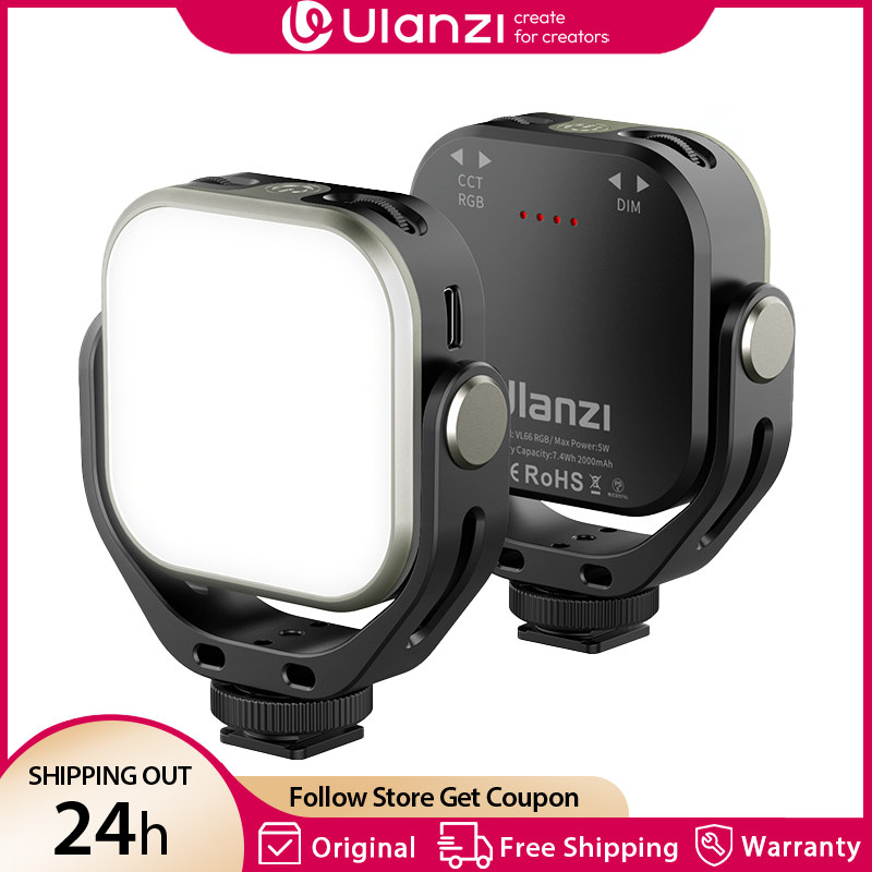 Torjim Rgb Photography Video Lighting - Ulanzi VL66 ไฟวิดีโอ RGB 2500-6500K CCT