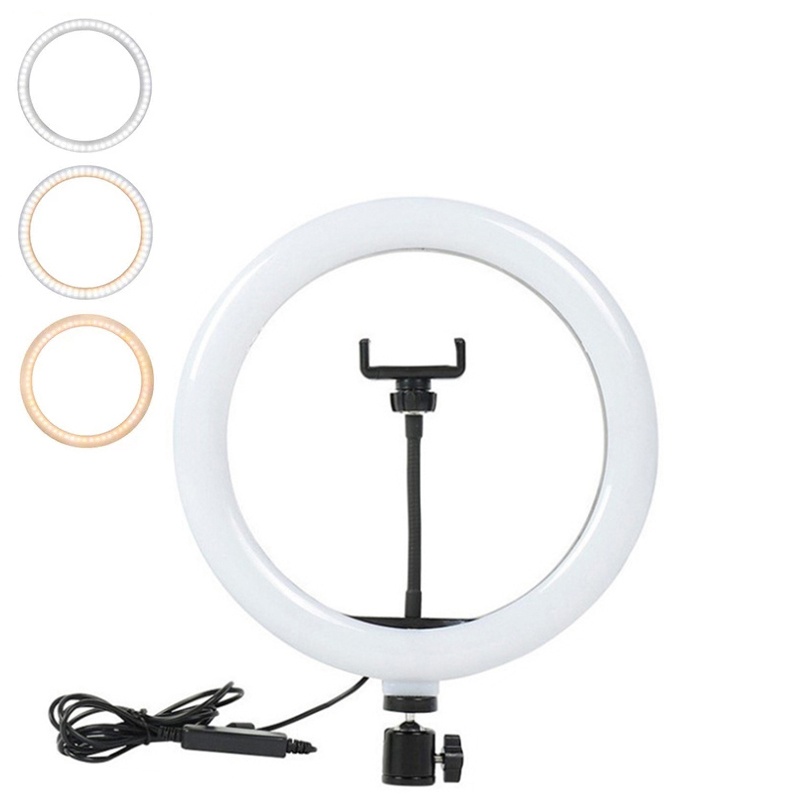 Photography Lighting Overhead - ไฟวิดีโอ 16/26/33 ซม. ไฟเซลฟี่แบบวงแหวน LED ปรับความสว่างได้