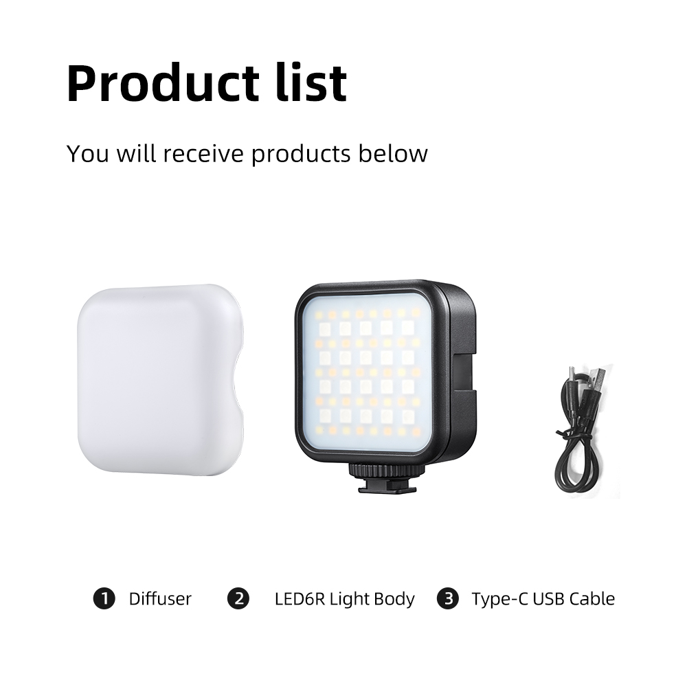 Photography Lighting Godox - ไฟวิดีโอ LED GODOX LED6R LED6Bi RGB/Bi-color