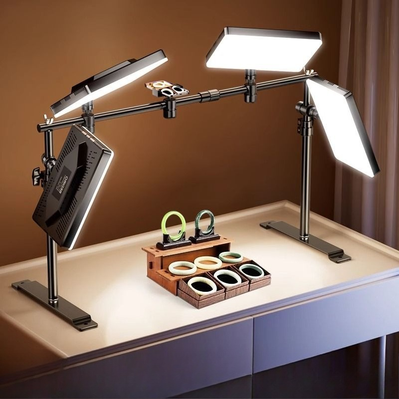 Photography Still Life Lighting - ไฟถ่ายภาพแบบ LED สำหรับถ่ายภาพสินค้าเครื่องประดับ แบบตั้งโต๊ะ แสงส่องจากด้านบน เหมาะสำหรับถ่ายภาพในร่ม