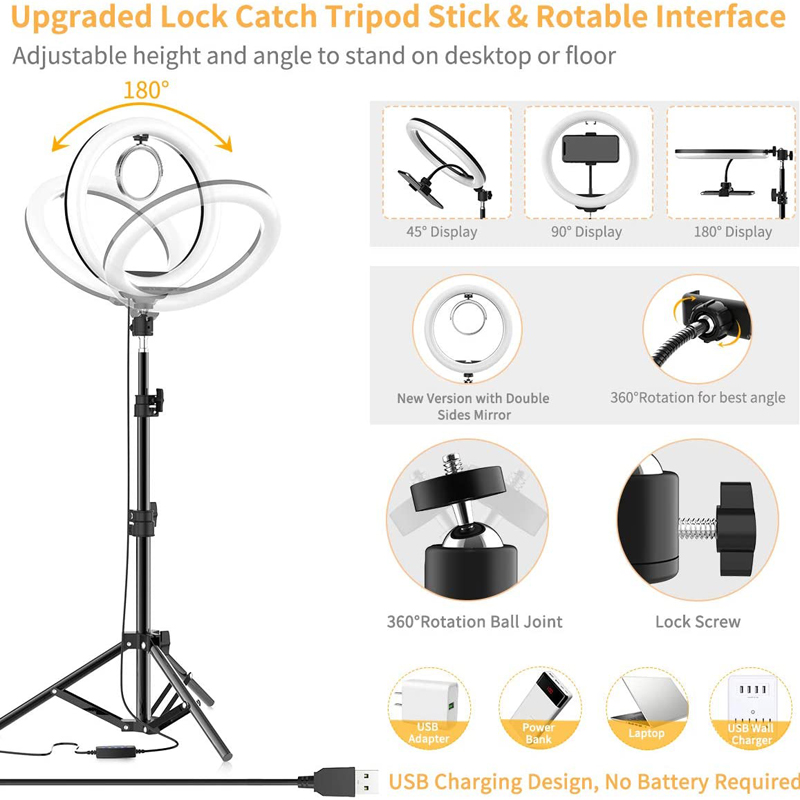 ไฟวงแหวนเซลฟี่ขนาด 16/26/33 ซม - Photography Lighting Overhead บทวิจารณ์และราคา