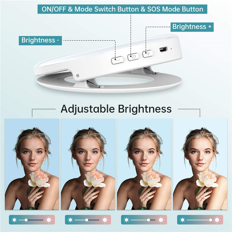 แบบพกพา LED คลิปแหวนแสง 40 LED - Photography Lighting Overhead บทวิจารณ์และราคา