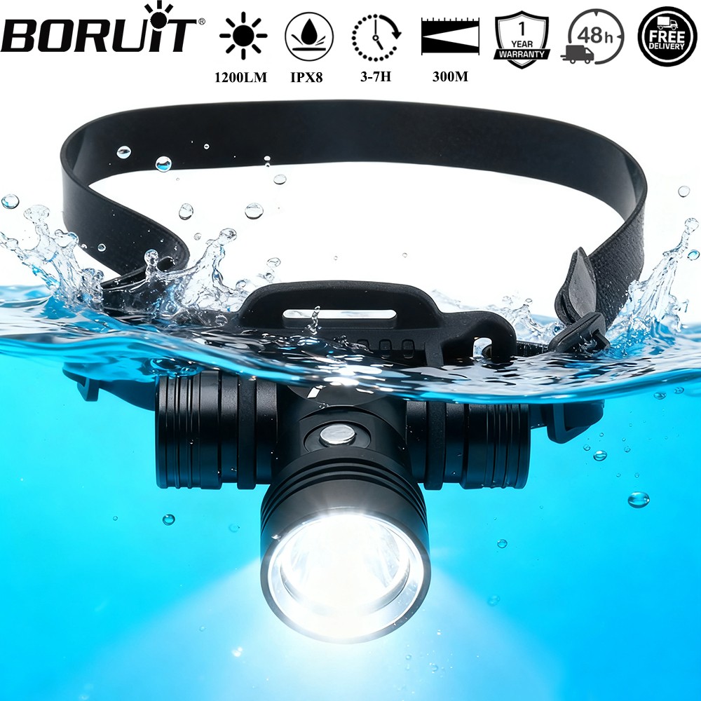 ไฟฉายดำน้ำ BORUiT B14 1200LM L - Photography Using Lighting บทวิจารณ์และราคา