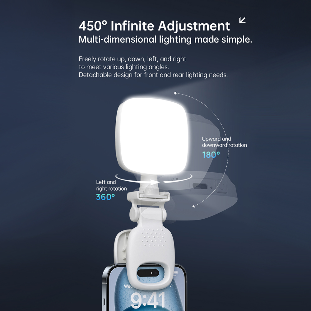 ไฟเซลฟี่แบบหนีบพกพาขนาดเล็ก LE - Photography Lighting Patterns บทวิจารณ์และราคา