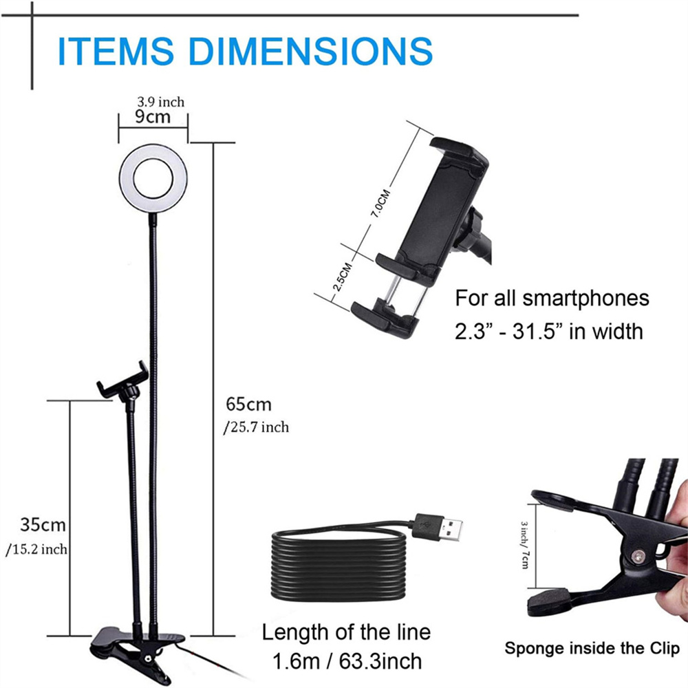 ที่วางโทรศัพท์มือถือแบบยืดหยุ่ - Photography Lighting Overhead บทวิจารณ์และราคา