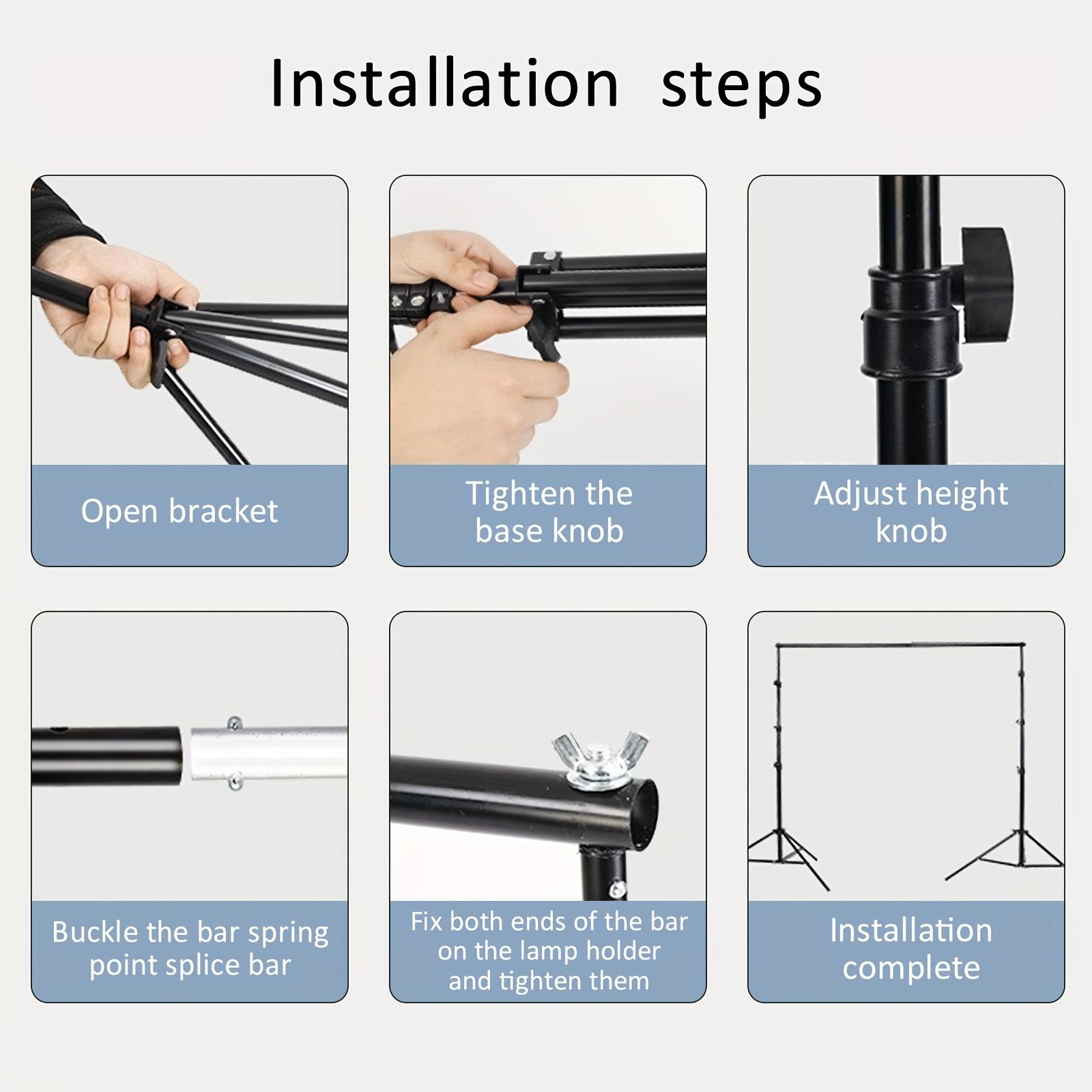ชุดขาตั้งฉากหลังสตูดิโอถ่ายภาพ - Photography Portrait Lighting Setup บทวิจารณ์และราคา