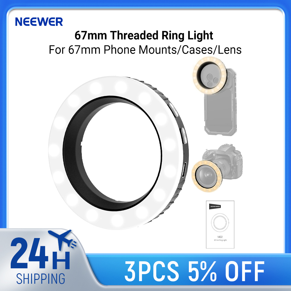 ไฟวงแหวน NEEWER Basics ขนาด 67 - Photography Lighting Overhead บทวิจารณ์และราคา