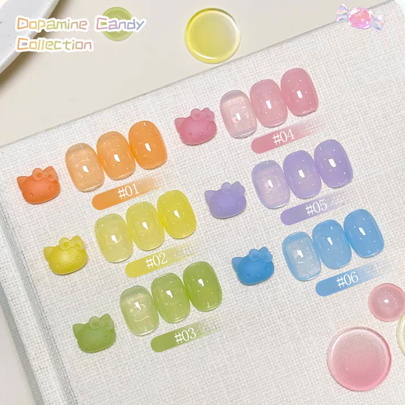 1 ชิ้น WS โดปามีน มาการอง ไอซ์ - Coloured Gel Set บทวิจารณ์และราคา