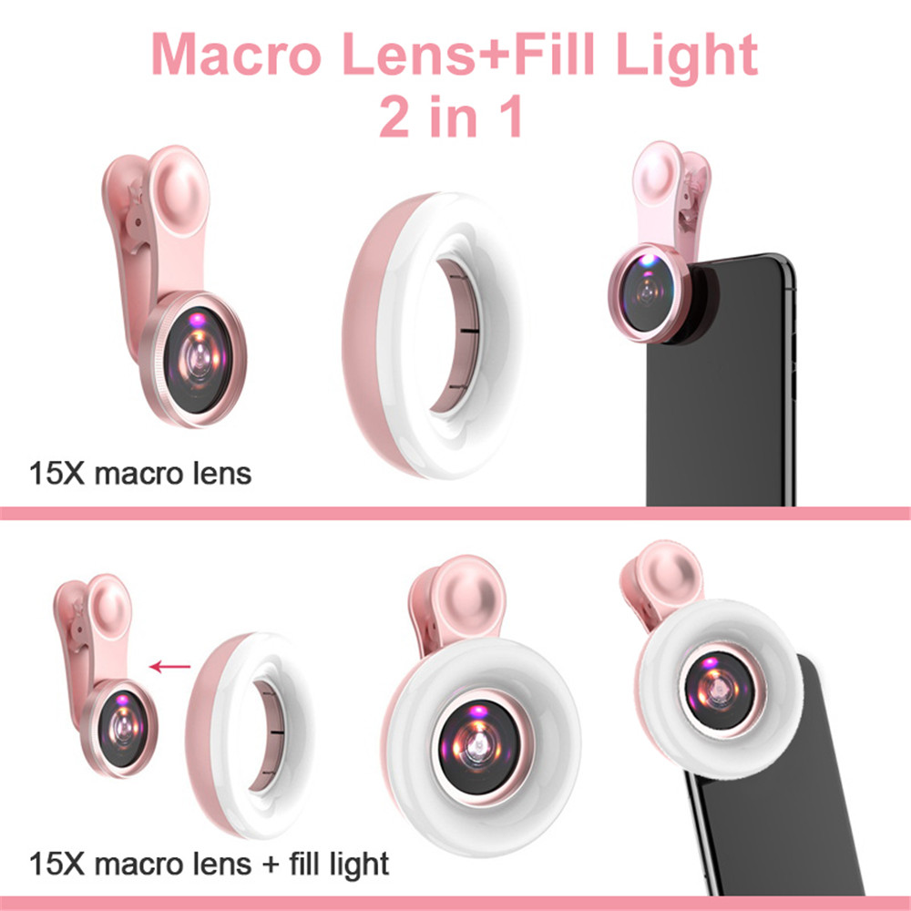 เลนส์มือถือ 15X Macro เลนส์โทร - Photography Lighting Overhead บทวิจารณ์และราคา