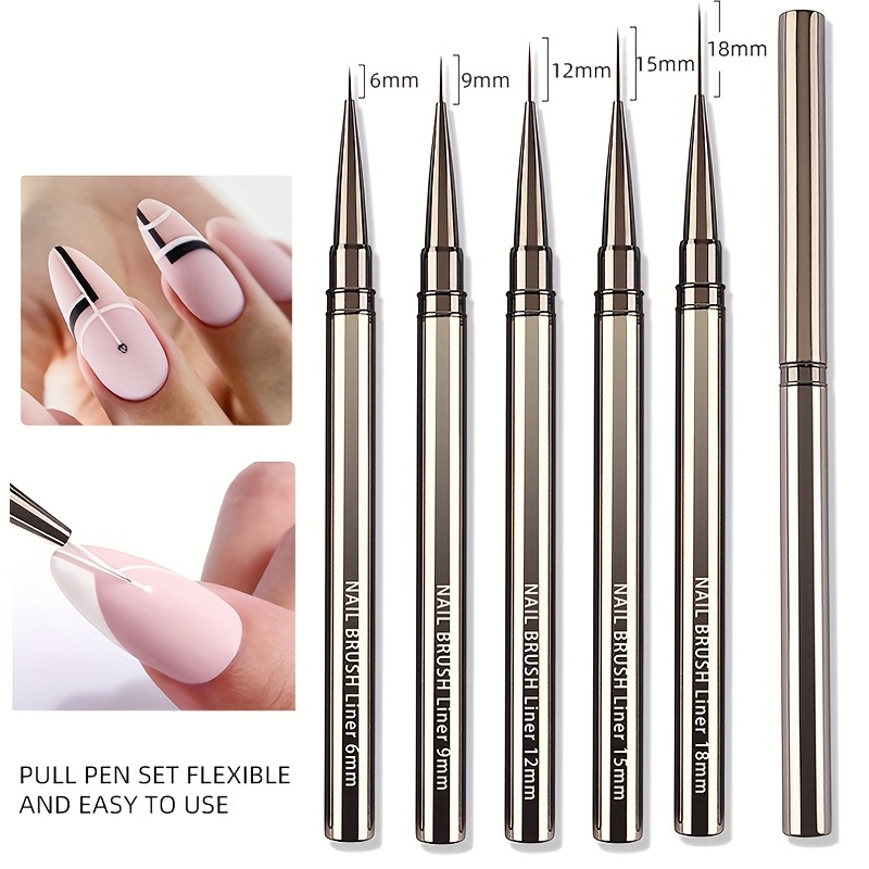 5PCS Nail Art Liner แปรงมือทาส - Coloured Gel Set บทวิจารณ์และราคา