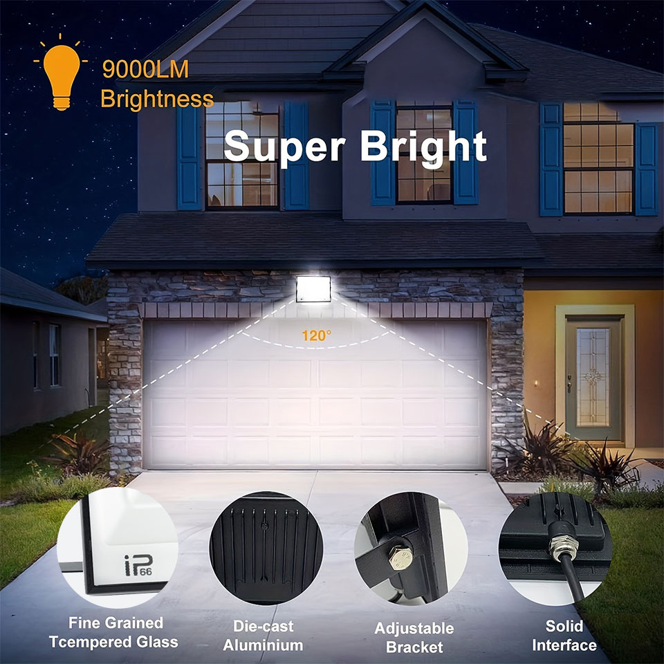 ไฟ LED น้ําท่วม IP66 กันน้ํา 1 - Photography Lighting Uk บทวิจารณ์และราคา
